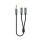 Kabel i złączka UNITEK Adapter Jack 3.5mm - 2x Jack 3.5mm Y-C956ABK